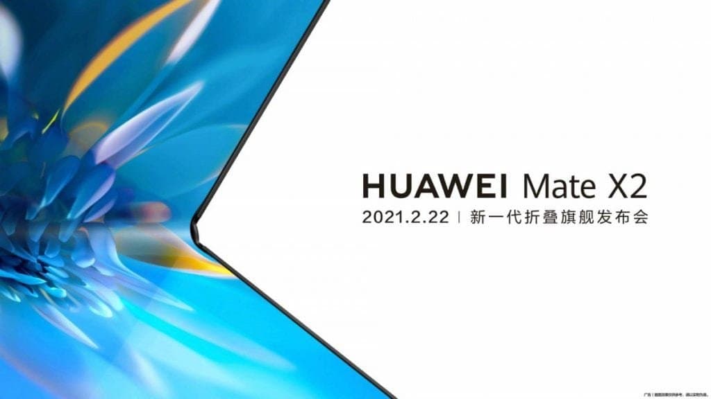 Huawei foldable Mate X2 will be announced on 22nd February as per leaks