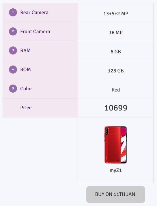Lava Z6