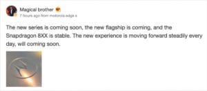 Motorola Edge S made fun of coming soon with the Snapdragon 800 series chipset