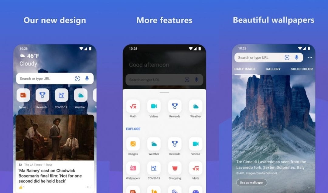 New UI updates changes and features pushed for OneDrive and Bing Android apps-Techweu