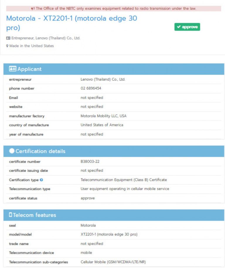 Motorola Edge X30 to hit global markets as Edge 30 Pro

-Techweu