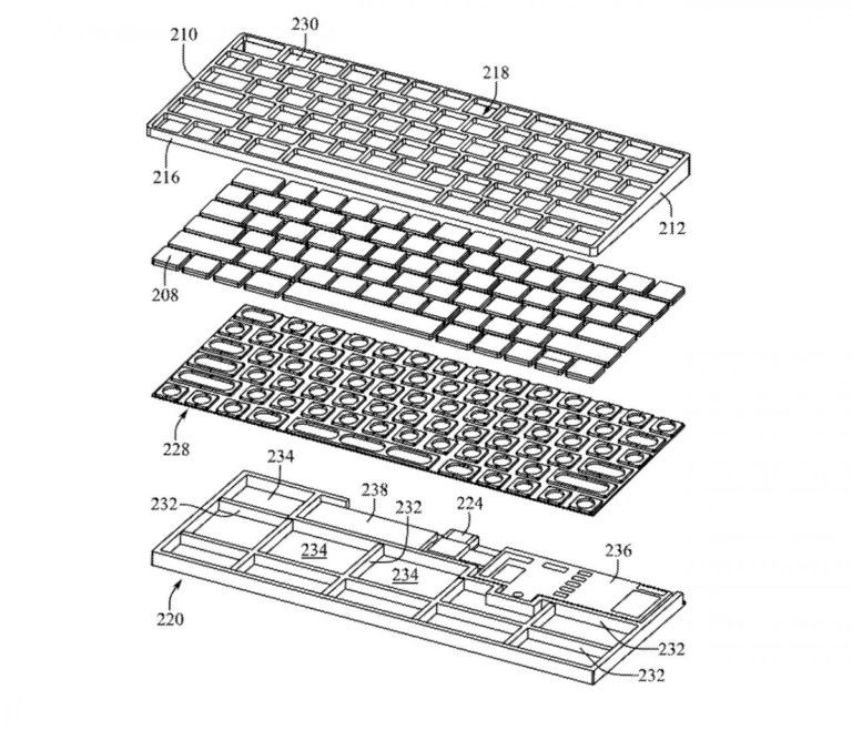 Recent Apple patent imagines the Magic Keyboard with a Mac built-in
-Techweu