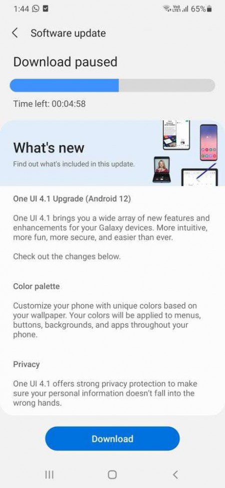 Samsung Galaxy M31 is now receiving Android 12 with OneUI 4.1
-Techweu