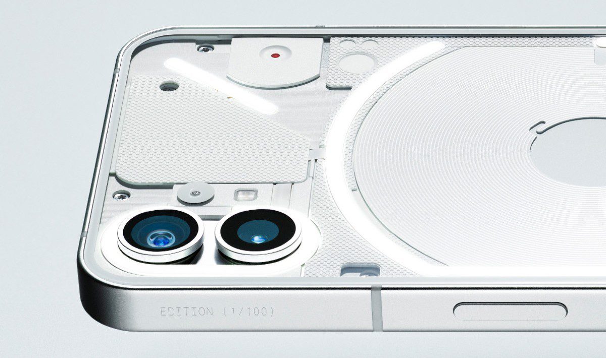 The first Nothing phone (1), one of a hundred limited edition units
