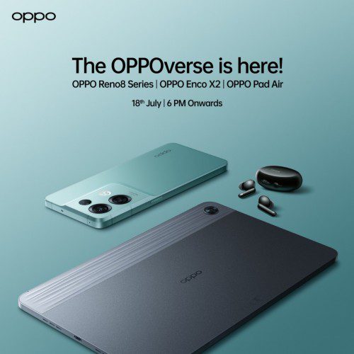 Oppo Pad Air and Enco X2’s India launch set for July 18
-Techweu