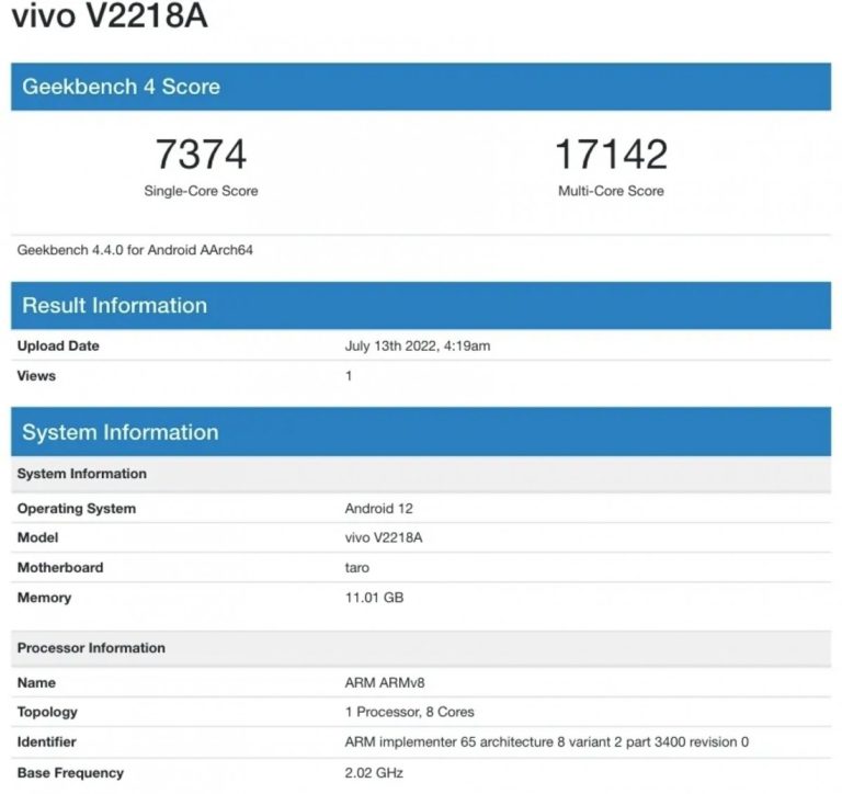 iQOO 10 Pro appears on Geekbench with Snapdragon 8+ Gen 1, 12 GB RAM
-Techweu