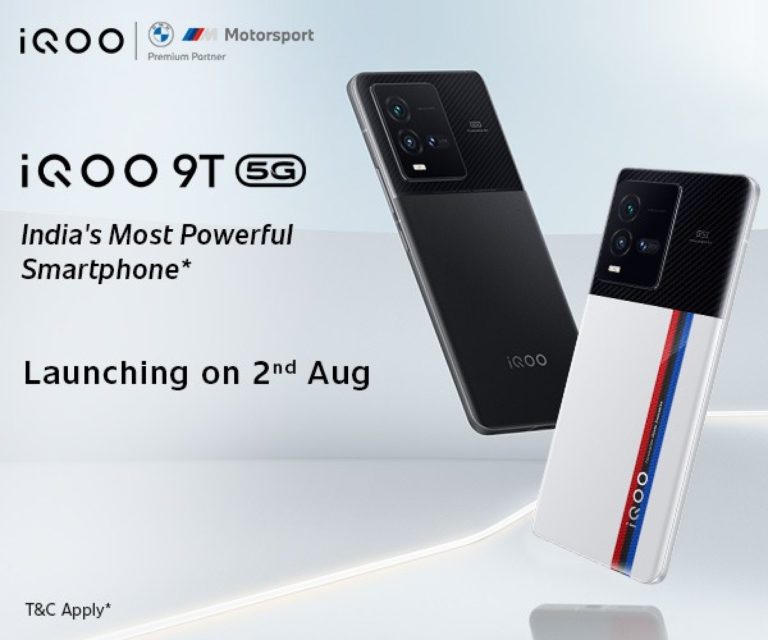 iQOO 9T launching on August 2 in India
-Techweu