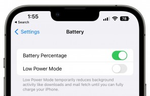 Battery indicator in iOS 16 beta 5 (images: MacRumors)