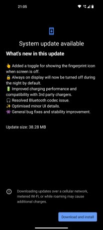 Change log. Note the lighter shade of gray for the background in the updated version.