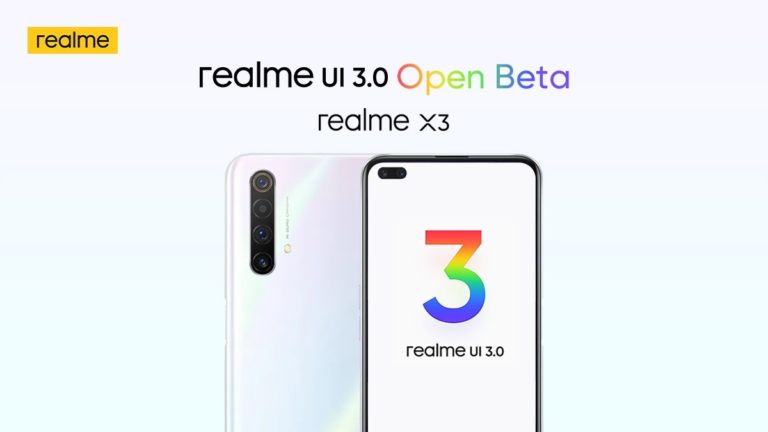 Realme UI 3.0 open beta announced for Realme X3
-Techweu