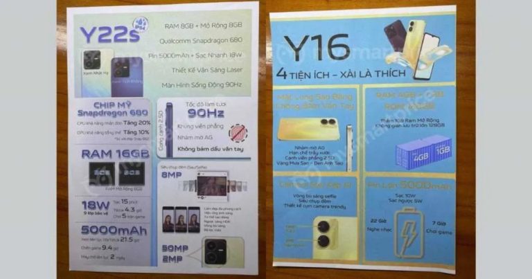 vivo Y22s and Y16 specs leak through a promo poster
-Techweu