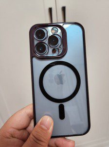 Here’s an iPhone 13 Pro wearing an iPhone 14 Pro case, alluding to bigger camera lenses
-Techweu