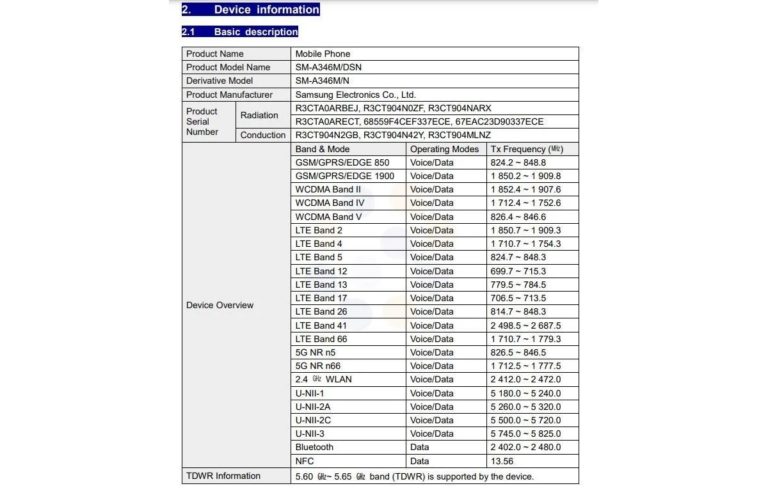 Samsung Galaxy A34 5G passes through the FCC with support for 25W wired charging
-Techweu