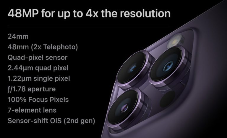 The vanilla iPhone 15 models might get a 48MP main camera
-Techweu